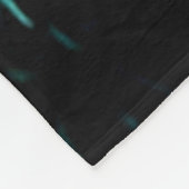 Enkele gloeiende rode bloem kunst fleece deken (Hoek)