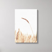Enkele gouden tarwe hoofd op licht canvas afdruk (Voorkant)