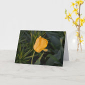 Enkele Gouden Tulp Notitiekaart (Gele Bloem)