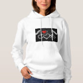 Enkele handboeien en een enkel pistool hoodie (Voorkant)