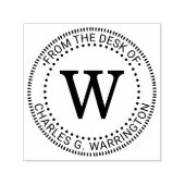 Enkele initiaal letter monogram “afkomstig van het  zelfinktende stempel (Design)