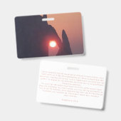 Enkele kaart badge (Voor- en achterkant)