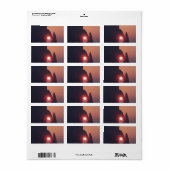 Enkele kaart etiket (Full Sheet)