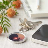 Enkele kaart sleutelhanger (Zijkant)