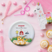 Enkele kat nodigt vogels uit | Echtscheidingsparti Papieren Bordje (Feest)