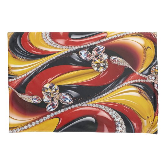 Enkele Kussensloop met Belgische kleuren (Voorkant)