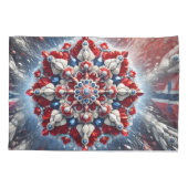 Enkele Kussensloop met Noorse kleuren (Achterkant)