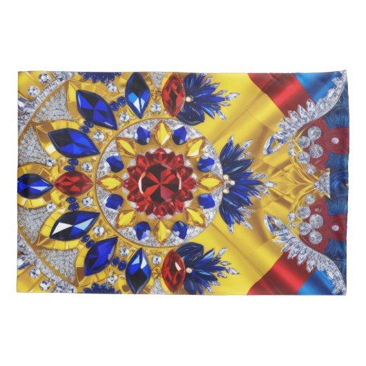 Enkele Kussensloop met Roemeense kleuren (Achterkant)