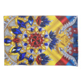 Enkele Kussensloop met Roemeense kleuren (Voorkant)