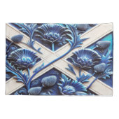 Enkele Kussensloop met Schotse distels (Achterkant)