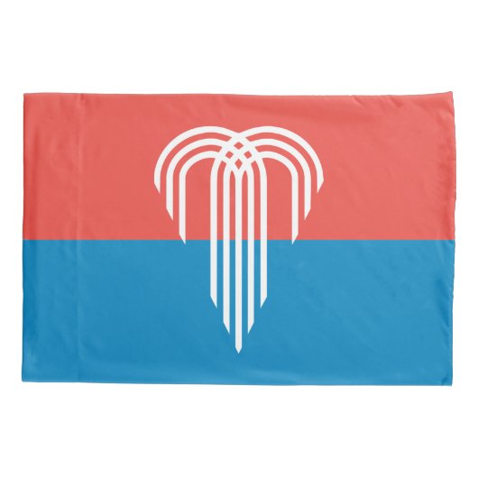 Enkele Kussensloop met vlag van Kansas City (Achterkant)
