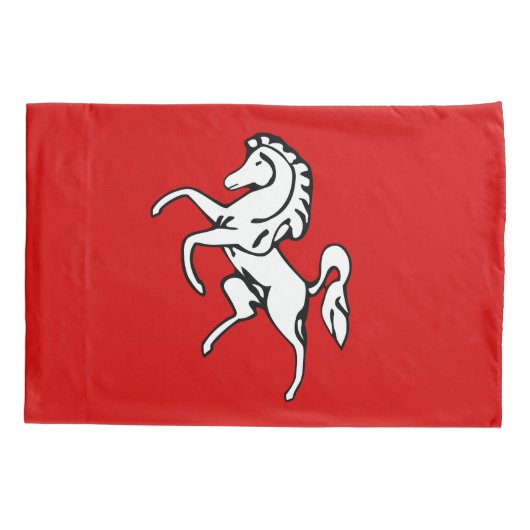 Enkele kussensloop met vlag van Kent, Engeland (Achterkant)