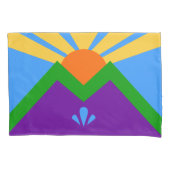 Enkele Kussensloop met vlag van Manitou Springs (Voorkant)