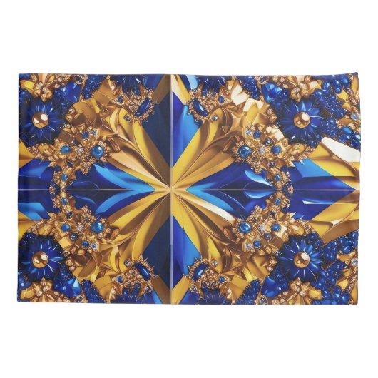 Enkele Kussensloop met Zweedse kleuren (Achterkant)