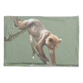 Enkele Kussensloop, standaardgrootte met grizzly-b Kussensloop (Achterkant)