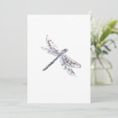 enkele libellen bedankkaart (Staand voorkant)