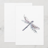 enkele libellen bedankkaart (Voorkant / Achterkant)
