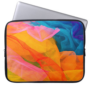 Enkele meerkleurige fabric. achtergrond, kleur, va laptop sleeve