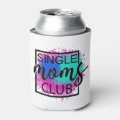 Enkele moeders club, kleurrijke, humoristische koe blikjeskoeler (Blikje Voorkant)