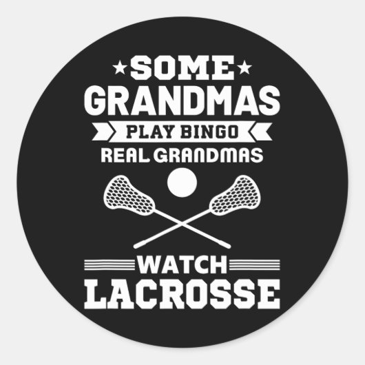 Enkele oma's spelen bingo Real Grandmas Watch Lacr Ronde Sticker (Voorkant)