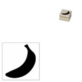 Enkele omtrek van het silhouet van bananenfruit rubberstempel (Gestempeld)