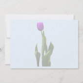 Enkele Paarse Tulp Kaart (Achterkant)