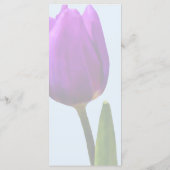 Enkele Paarse Tulp Menu (Achterkant)