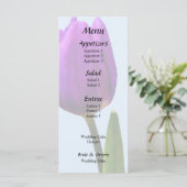 Enkele Paarse Tulp Menu (Staand voorkant)