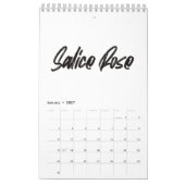 Enkele pagina SmallCalendar, wit Kalender (Jan 2027)