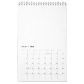 Enkele pagina SmallCalendar, wit Kalender (Jan 2026)