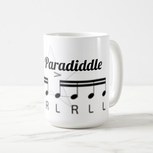 enkele paradiddle koffiemok (Voorkant rechts)