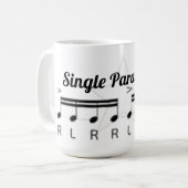 enkele paradiddle koffiemok (Voorkant links)