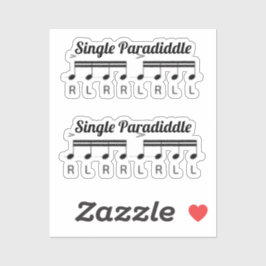 enkele paradiddle stickers