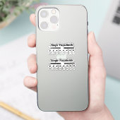 enkele paradiddle stickers (Telefoon)