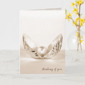 enkele parel in de zeeschelp kaart (Gele Bloem)