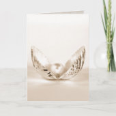 enkele parel in schelp kaart (Voorkant)