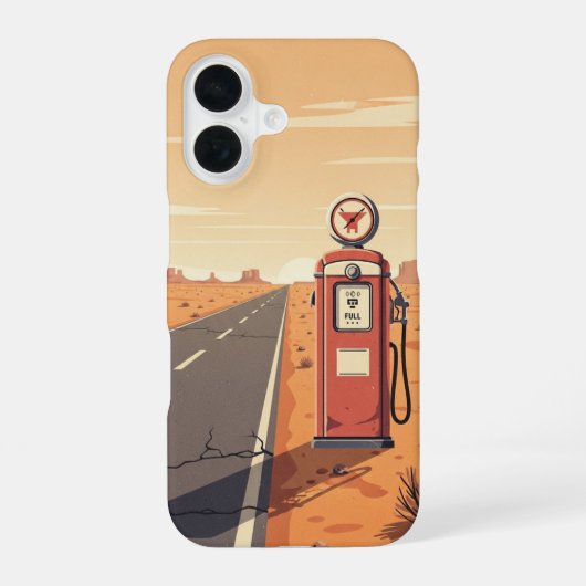 Enkele pomp gestopt iPhone 16 hoesje (Achterkant)