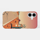 Enkele pompstop iPhone 16 hoesje (Achterkant horizontaal)