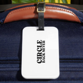 Enkele reis | Cirkel terug Nooit Bagage Tag Bagagelabel