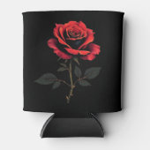 Enkele rode roos Bloem Liefhebbers Tuinieren Blikjeskoeler (Voorkant)