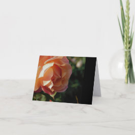 Enkele Roos Fijne Kunst Minimalistische Notitiekaa Bedankkaart