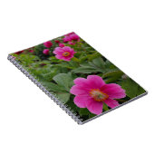 Enkele roze pioenrozen notitieboek (Rechterzijde)