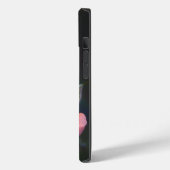 Enkele roze roos met dauw Case-Mate iPhone case (Achterkant / Links)