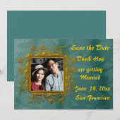 Enkele Save The Date Kaart (Voorkant / Achterkant)