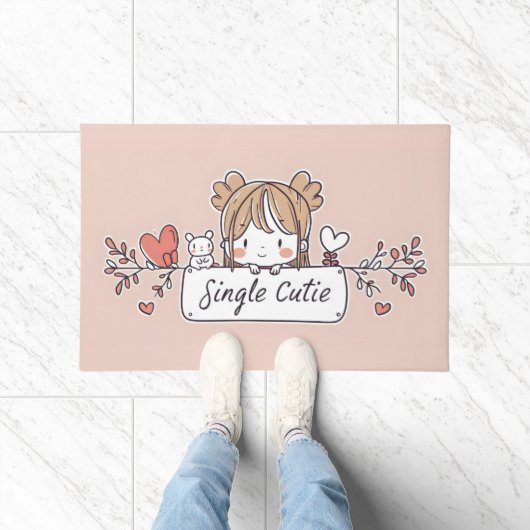 Enkele Schattige Anime Kawaii Deurmat (Binnen)