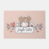 Enkele Schattige Anime Kawaii Deurmat (Voorkant)