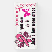 Enkele stappen Borstkanker Overlevende banner idee (Verticaal)