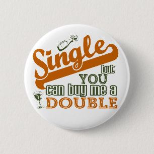 ENKELE toets Ronde Button 5,7 Cm