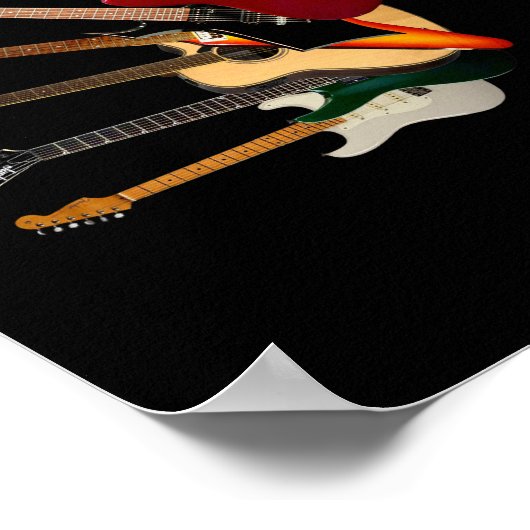 Enkele van mijn gitaren ~ SolidSpaceStudio sinds 1 Poster (Hoek)