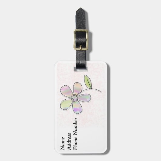 enkele ventilator bagagelabel (Voorkant verticaal)